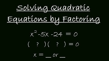 Solving Quadratic Equation by Factoring, Algebra 2, 3-4