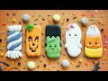 How to decorate tall & cute HALLOWEEN COOKIE SET ~ 5 SIMPLE & EASY DESIGNS!