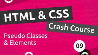 Html Css Crash Course Tutorial - Pseudo Classes Elements