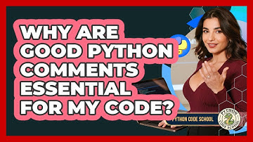 Why Are Good Python Comments Essential For My Code? - Python Code School