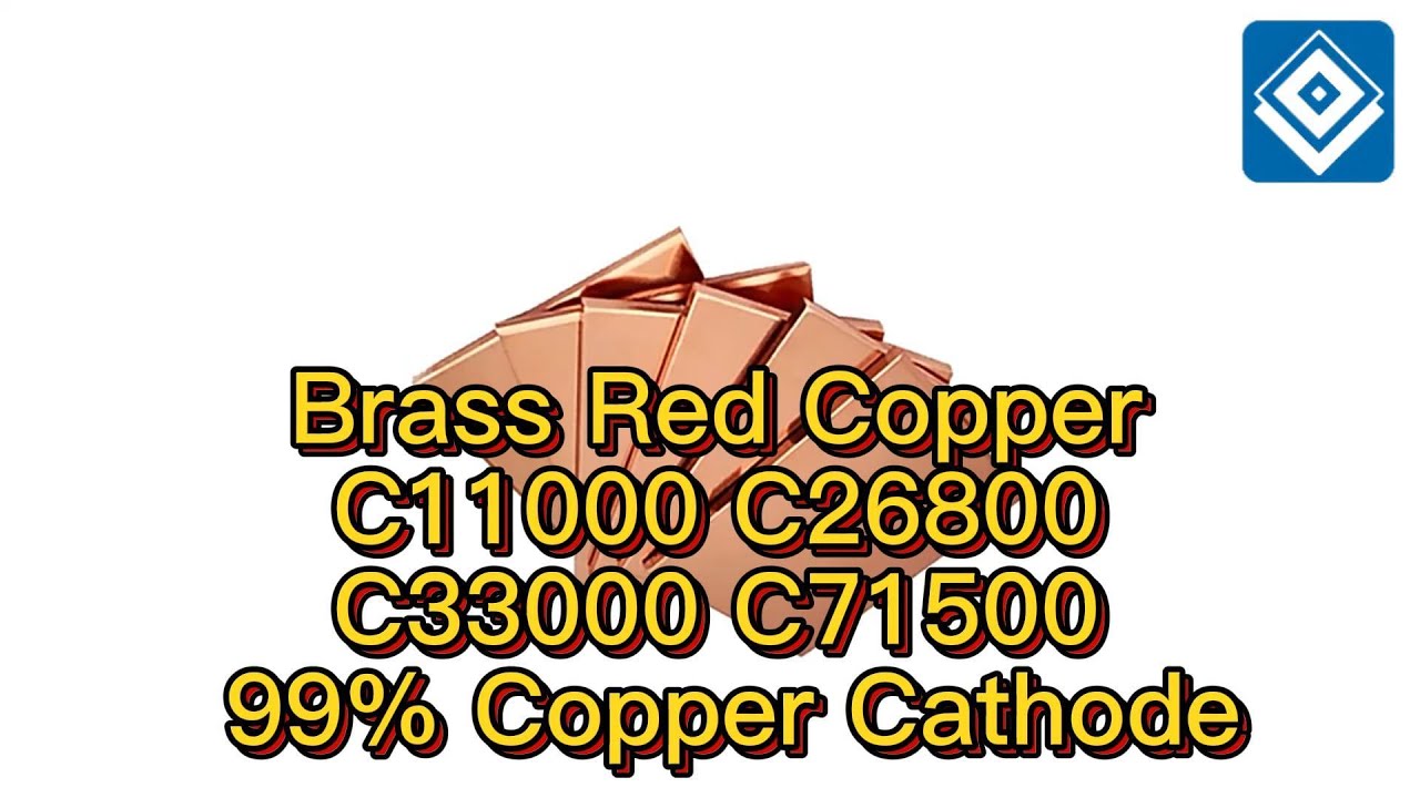 Brass Red Copper C11000 C26800 C33000 C71500 - YouTube