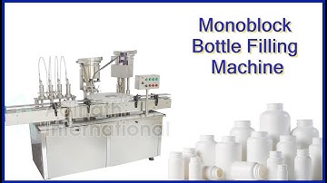 Monoblock Bottle Filling Machine, Bottle filling and capping machine