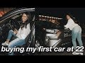 BUYING MY FIRST CAR AT 22! (2019 toyota rav4 xle) vlog + car tour