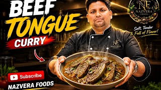 Beef Tongue Curry Recipe 😋 | Soft & Juicy Zaban Curry | Nazvera Foods  screenshot 4