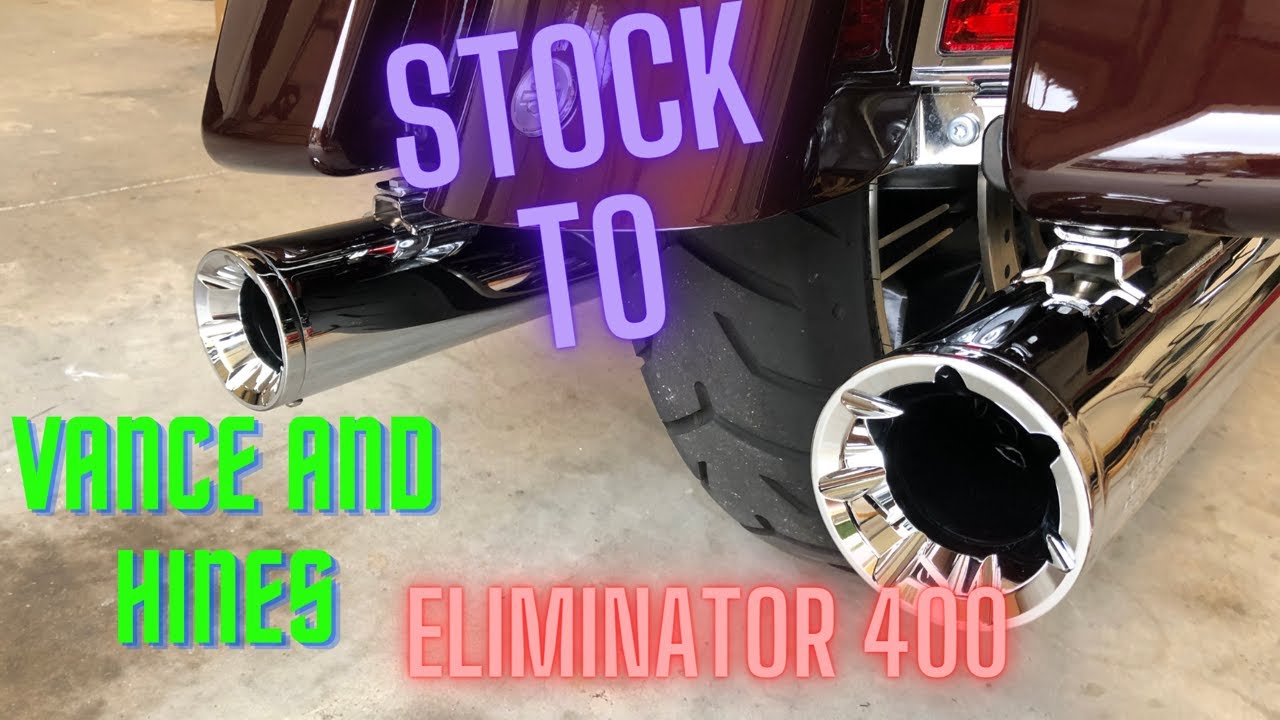 DIY - Stock Exhaust to Vance and Hines Eliminator 400s