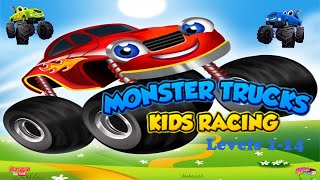 Monster Trucks Kids Racing - Levels 1 to 14