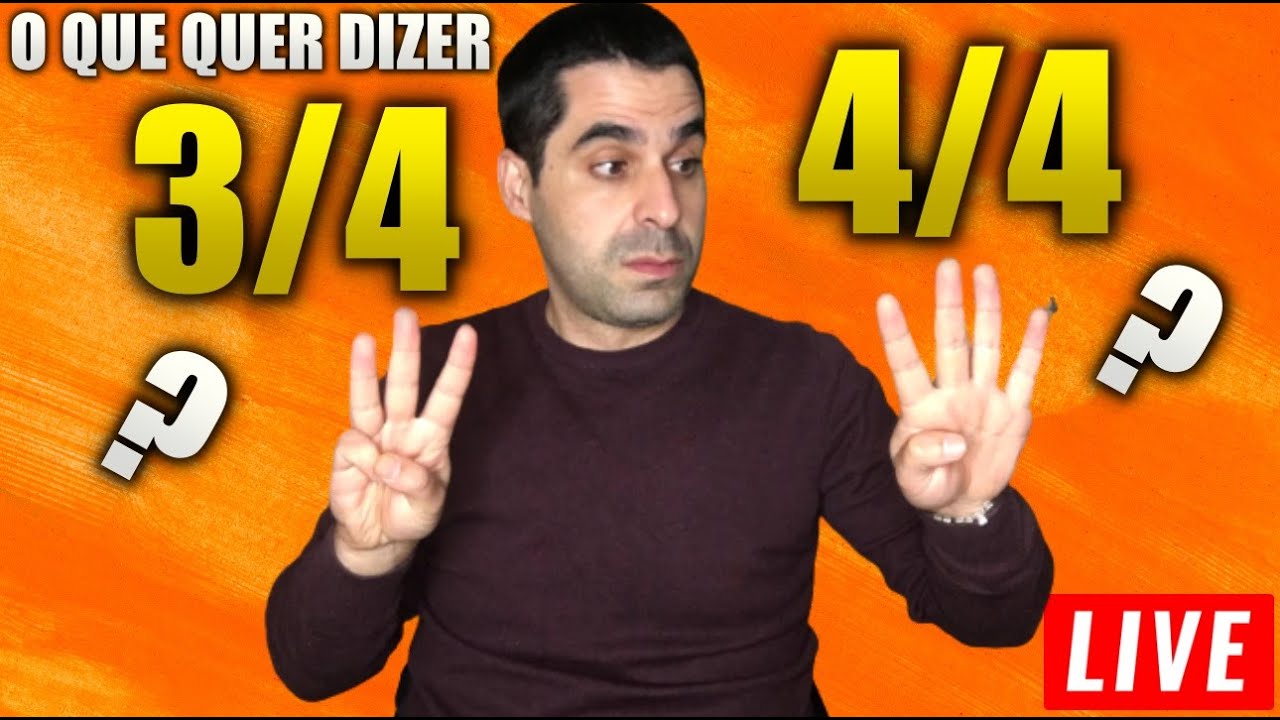 O que quer dizer o 3/4 ou o 4/4? - YouTube