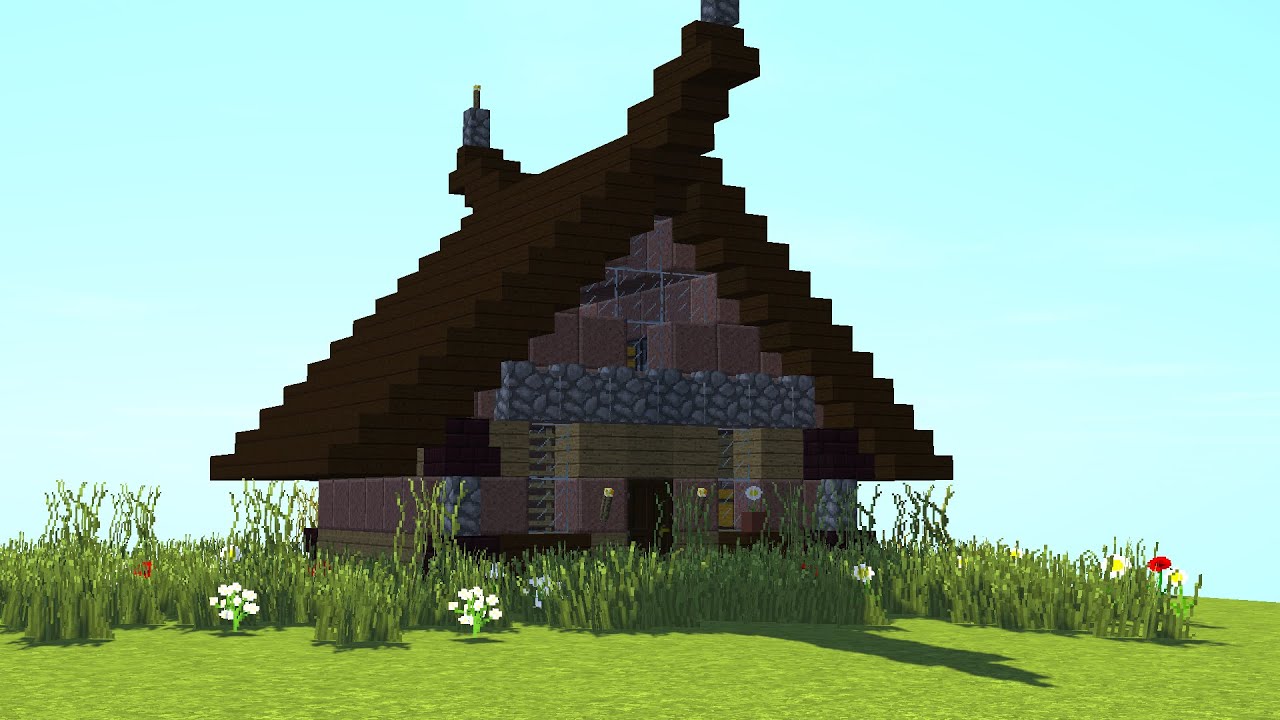 Красивые дома майнкрафт схематика