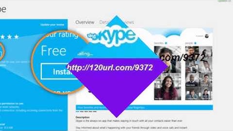 Download and Install Skype for windows 8 for free