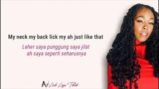 MY NECK MY BACK - KHIA (TIKTOK VERSION) | LIRIK TERJEMAH INDONESIA 'MY NECK MY BACK LICK MY AH'