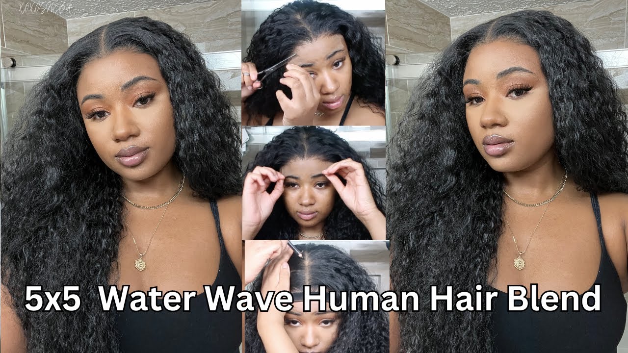 I CAN'T BELIEVE THIS IS SYNTHETIC!! 😱| OUTRE HUMAN HAIR BLEND PERUVIAN WATER WAVE 5X5 CLOSURE WIG