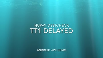 Debicheck TT1 Delayed Android app demo