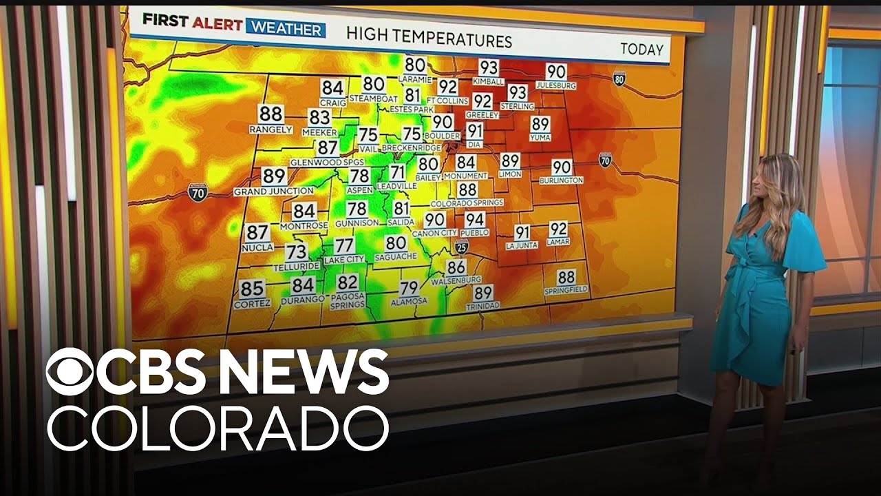 Headed for record breaking temperatures in Denver Thursday - YouTube