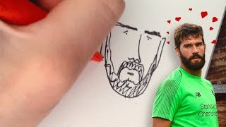 ⌛ Drawing Alisson Becker in 100 seconds