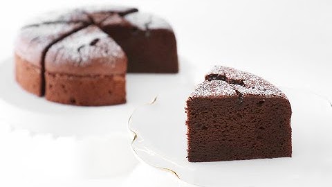 Sub)달지 않고 진한 초코 케이크?갸또 쇼콜라 만들기 Gateau au Chocolat