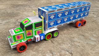 How to make Matchbox Container Truck at Home | DIY Heavy Container Truck | DC motor Project at Home