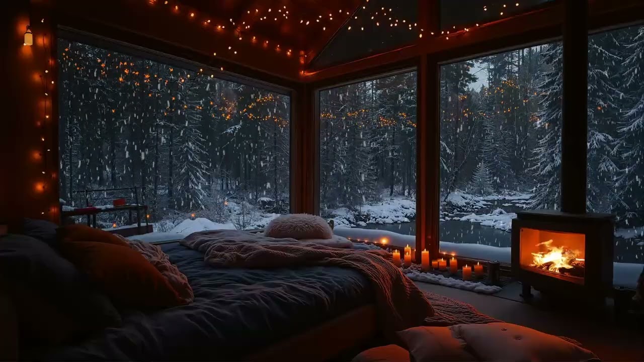 Winter Jazz Escape ❄️ Cozy Smooth Jazz for Snowy Nights, Focus, Relax & Unwind