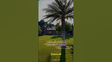 دعاء في آية قرآن كريم آية 38 #سورة_إبراهيم #قرآن_كريم #قرآن #قرآن_كريم #مزرعة في #قطر #farming
