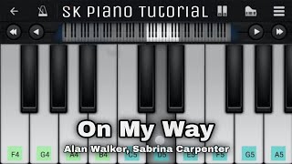 On My Way - Piano Tutorial | Alan Walker, Sabrina Carpenter | Perfect Piano screenshot 5