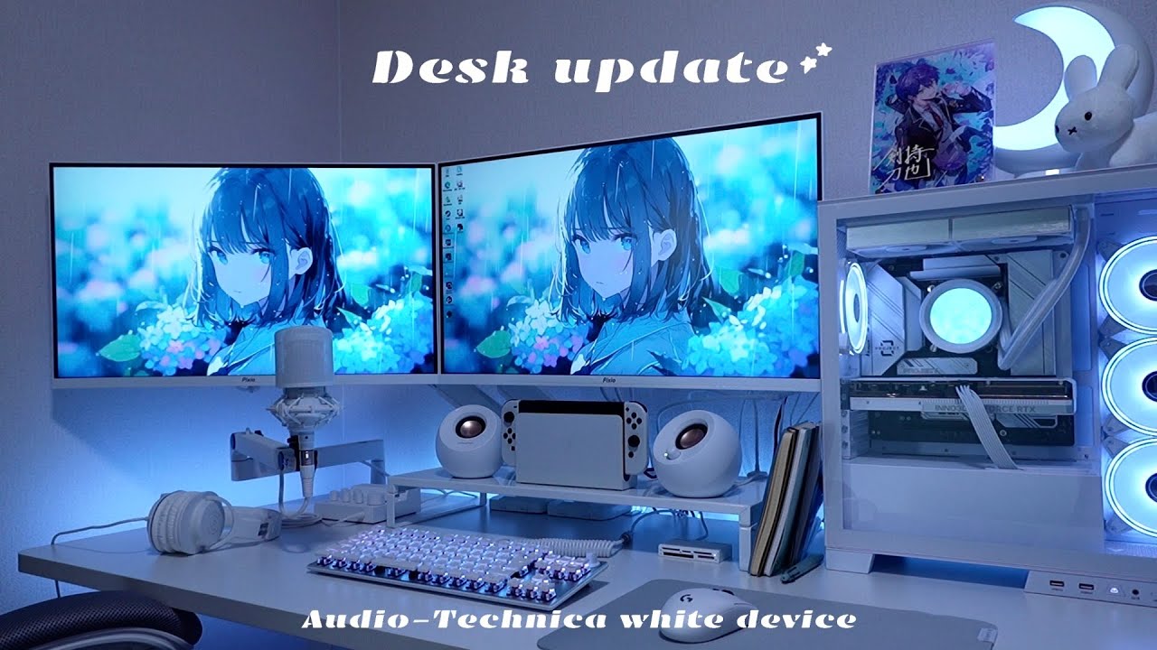 Desk update‼setting up a microphone environment on the desk with a