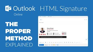 How to setup HTML signature on Outlook Web App or Outlook online properly screenshot 5