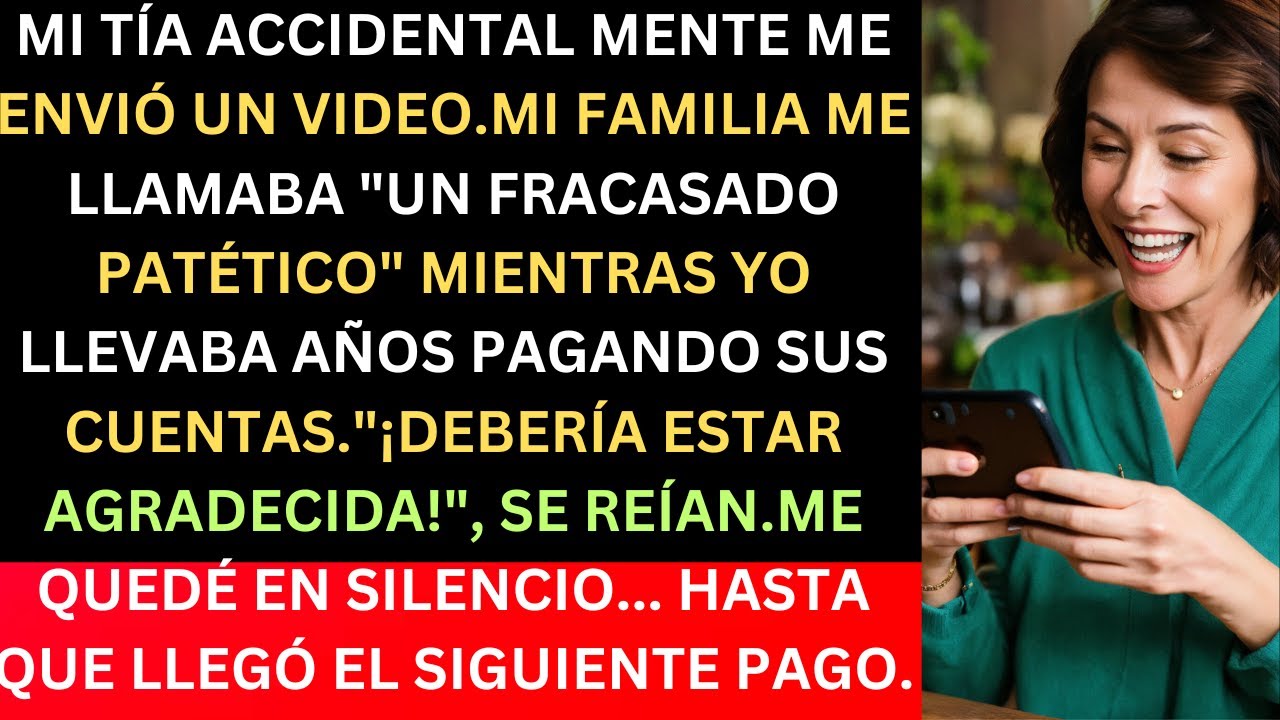 MI TÍA ACCIDENTALMENTE ME ENVIÓ UN VIDEO.MI FAMILIA ME LLAMABA 