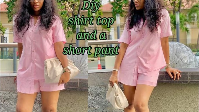 How to cut and sew a short/ elastic waist band short/ beginners