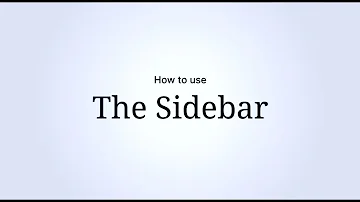 How to Use Tali's Sidebar