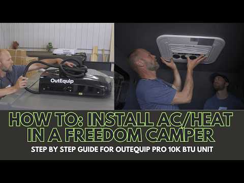 How to Install a 12V 10K BTU Rooftop AC/Heat Unit on a Freedom Camper | Full Guide OutEquip