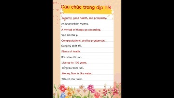 câu chúc Tết bằng tiếng Anh hay #english #tet