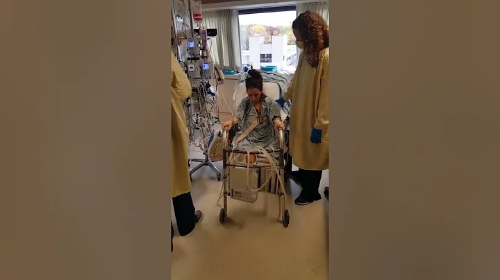 Jennifer's First Steps 4th Day After Lung Transplant