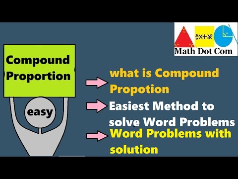 Compound Proportion Word Problems | Arrow Method (Shortcut) | Math Dot Com