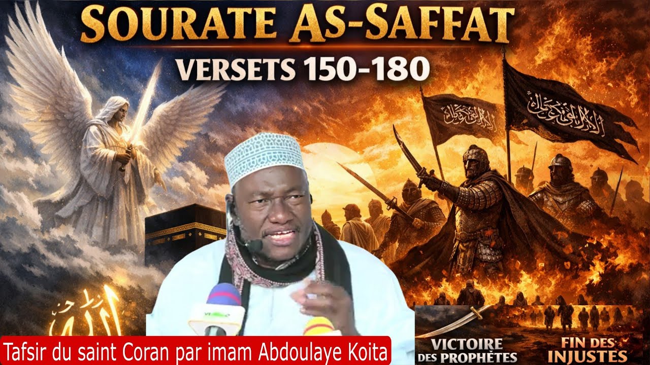 Tafsir du Coran sourate As-Saaffat v150 par imam Abdoulaye Koita,mensonges des polythéistes