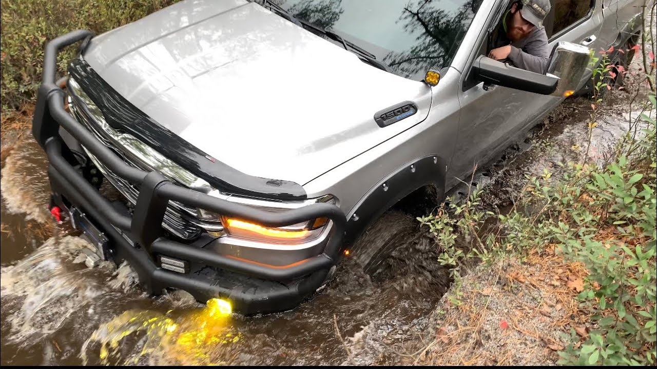 Pine Barrens NEW JERSEY off roading New ram 1500 & Toyota FJ80 YouTube