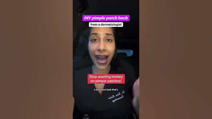 DIY pimple patch hack from a dermatologist #pimple #skincarehacks