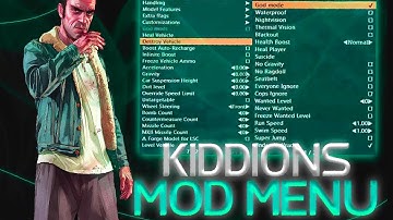 GTA 5 MOD MENU PC | Money Hack & Online Mods, Free Kiddions Cheat | Free Download 2025
