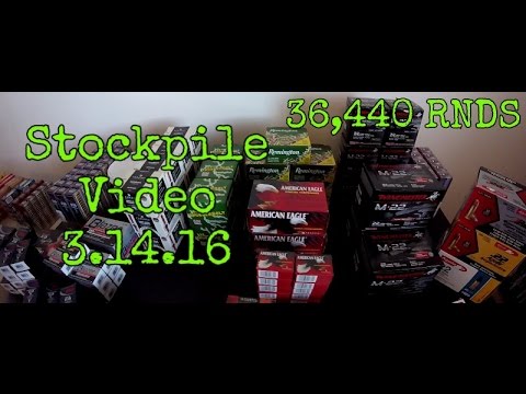 .22LR stockpile! 36,440 Rounds!! March 2016 / 50 rnds for 50 subs coming soon!