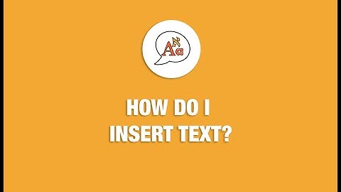 How to insert TEXT in JI Studio