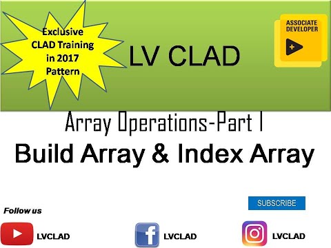 Easy to Crack CLAD 2017-Array Operations Part I:Build Array & Index Array