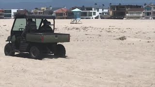 Hollywood Beach not as crowded as last week