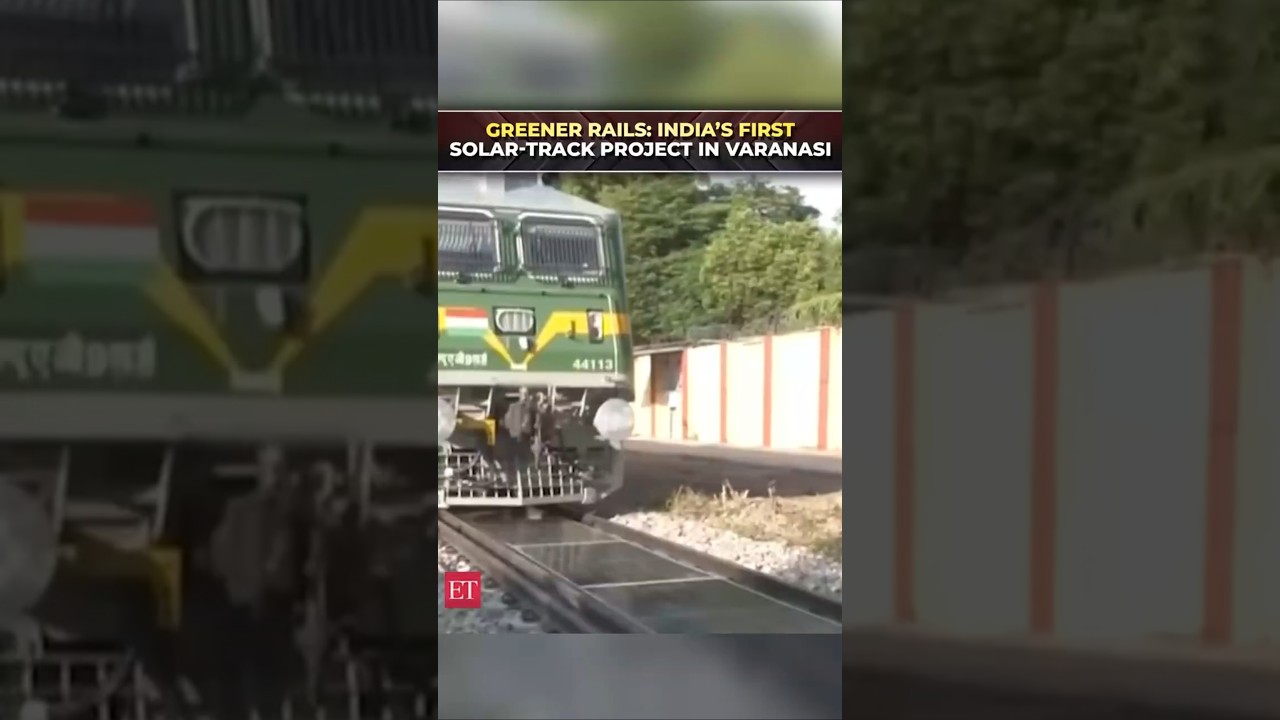 India makes history with first solar panels installed between railway tracks in Varanasi