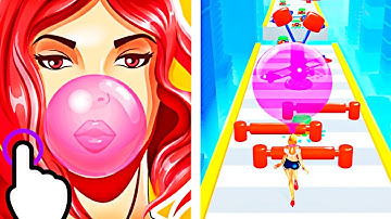 Bubble Gum Run - Make Bubble Gum Girl Run - All Levels iOS Android GamePlay #7