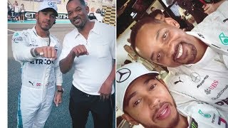 Lewis Hamilton and Will Smith  fourmula one