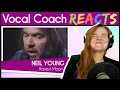 Vocal Coach reacts to Neil Young - Harvest Moon (unplugged live)