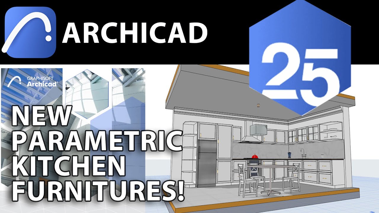 Experience with New Archicad 25 Kitchen Furnitures - YouTube