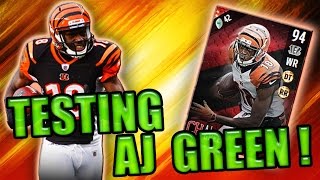 TESTING 94 OVR CAMPUS HERO AJ GREEN! - MADDEN NFL 17 ULTIMATE TEAM