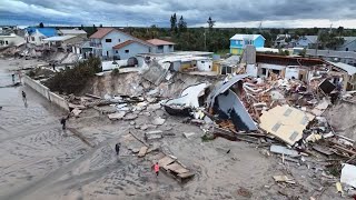 Drone Video | Hurricane Nicole leaves behind destruction along the Florida coast