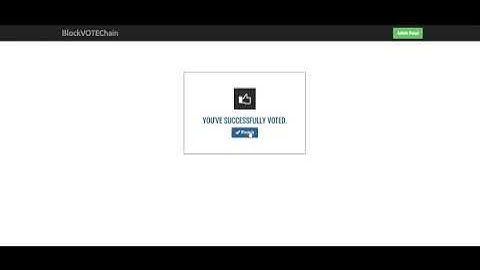 BlockVOTEChain - A Blockchain based Online Voting System