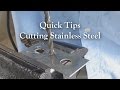 Drilling and cutting stainless steel.