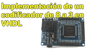 Codificador de  8 a 3 en VHDL